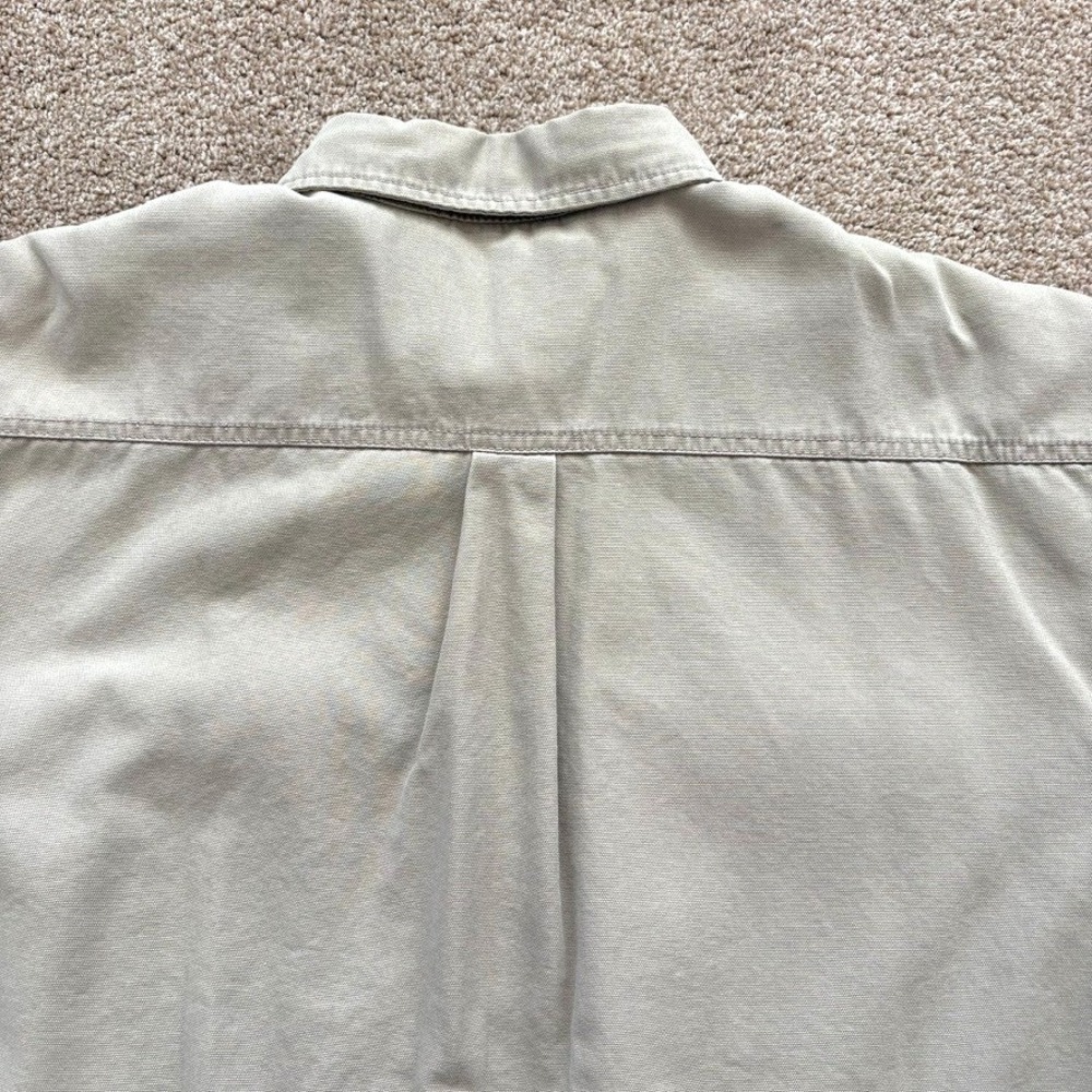 Levi's Men XL Canvas Fleece Lined Shirt Jacket Tan Beige Plaid Heavyweight Layer - Picture 10 of 13